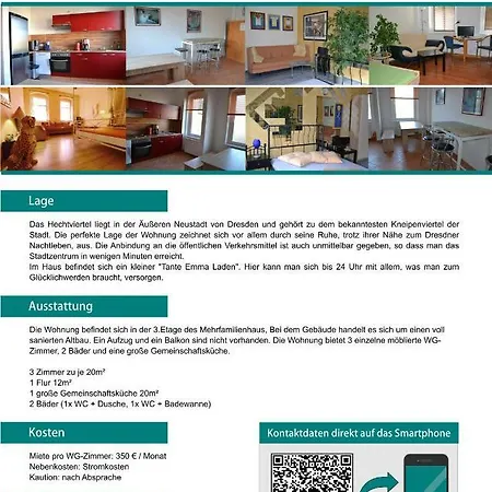 Residenz Bis 6 Gaeste , Bis 4 Gaeste, Elbflorenz Bis 2 Gaeste